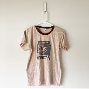 Hanson Underneath in concert tour ringer t-shirt